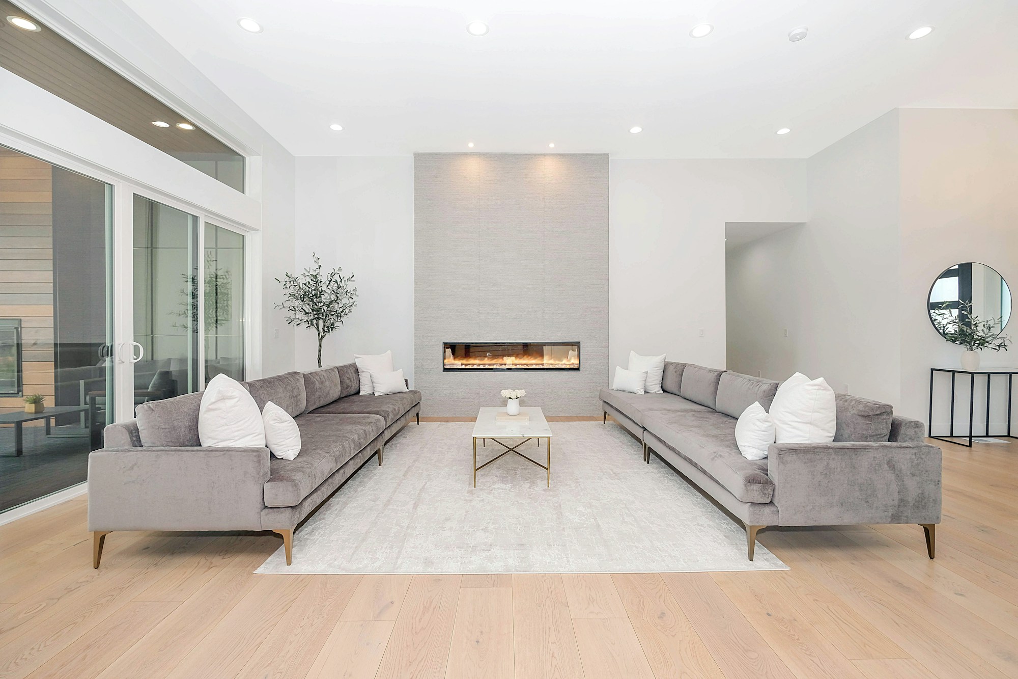 Calm living room in the Nuvella Nest style